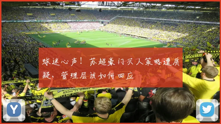 球迷心声!苏超豪门买人策略遭质疑,管理层该如何回应
